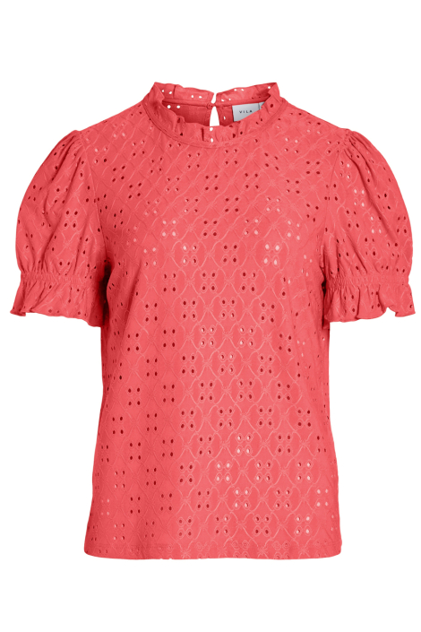 Vila roze dames blouse