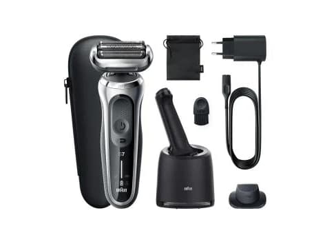 Braun Series 7 71-S7200cc, Barberingsmaskin, Sort, Sølv, Knapper, Batteri, Lithium-Ion (Li-Ion), 50 min