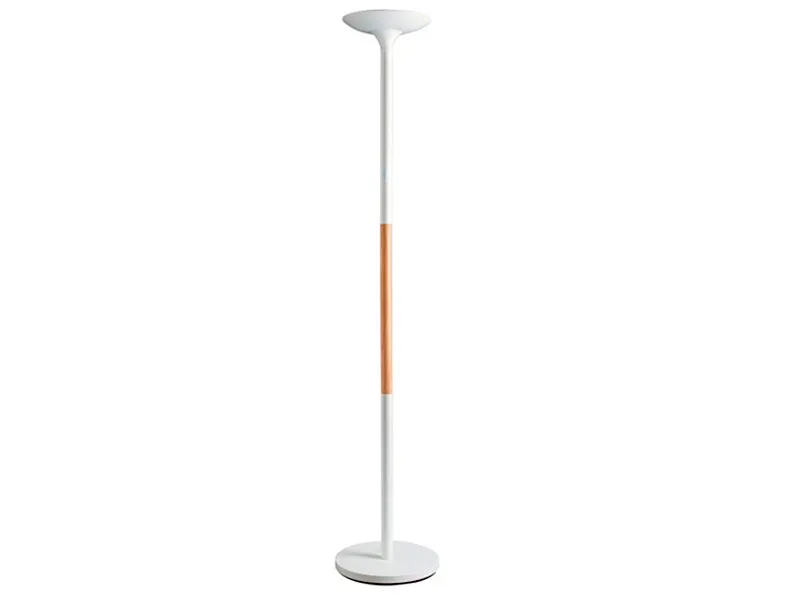 Unilux Pryska LED Uplight gulvlampe – hvid/træ