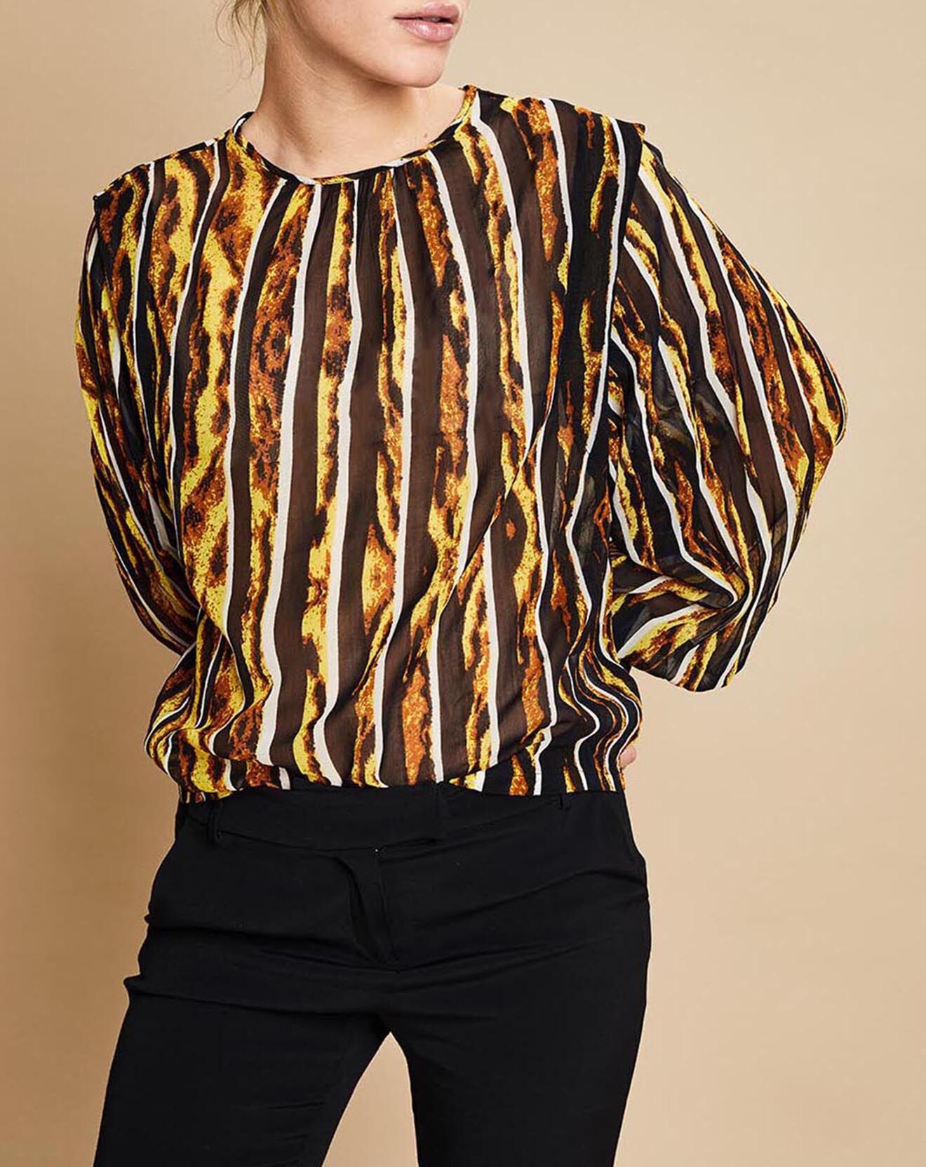 Belair Blouse Bisous noir/marron