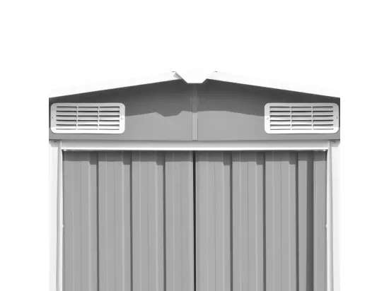 Abri de jardin Gris 257x990x181 cm Acier galvanisé