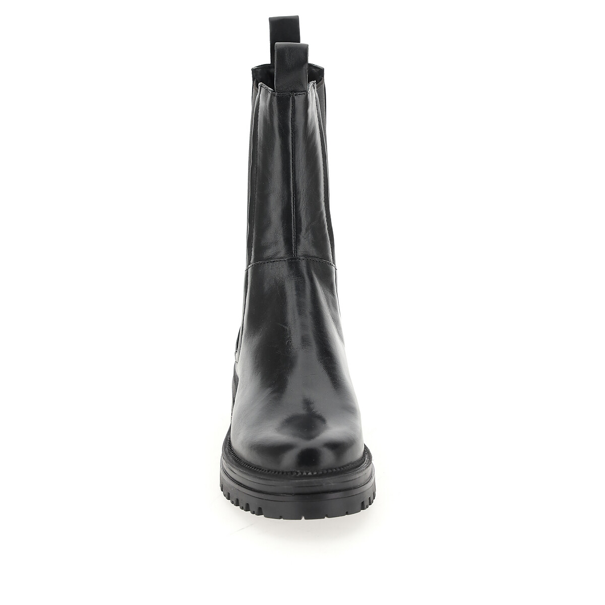 MJUS<br>Botas Chelsea de couro de cano alto