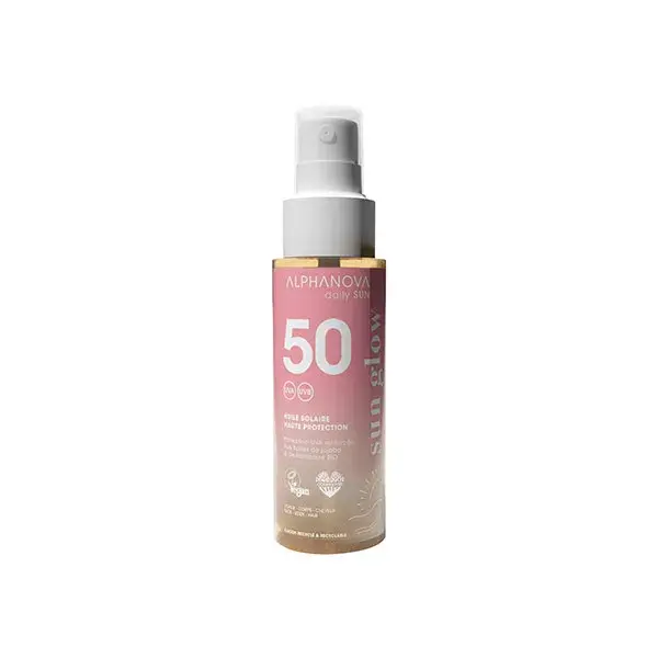 Alphanova Daily Sun Huile Solaire SPF50 Sun Glow Pocket Week-end 50ml