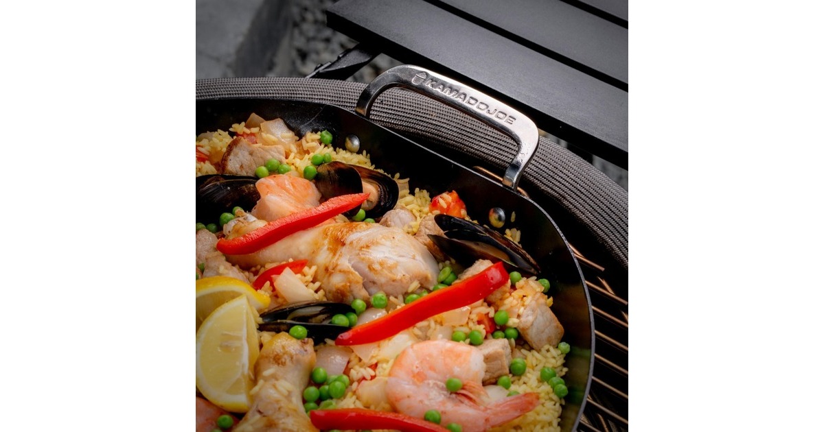 Kamado JoeKarbon Steel Paella Pan bak-/braadpan