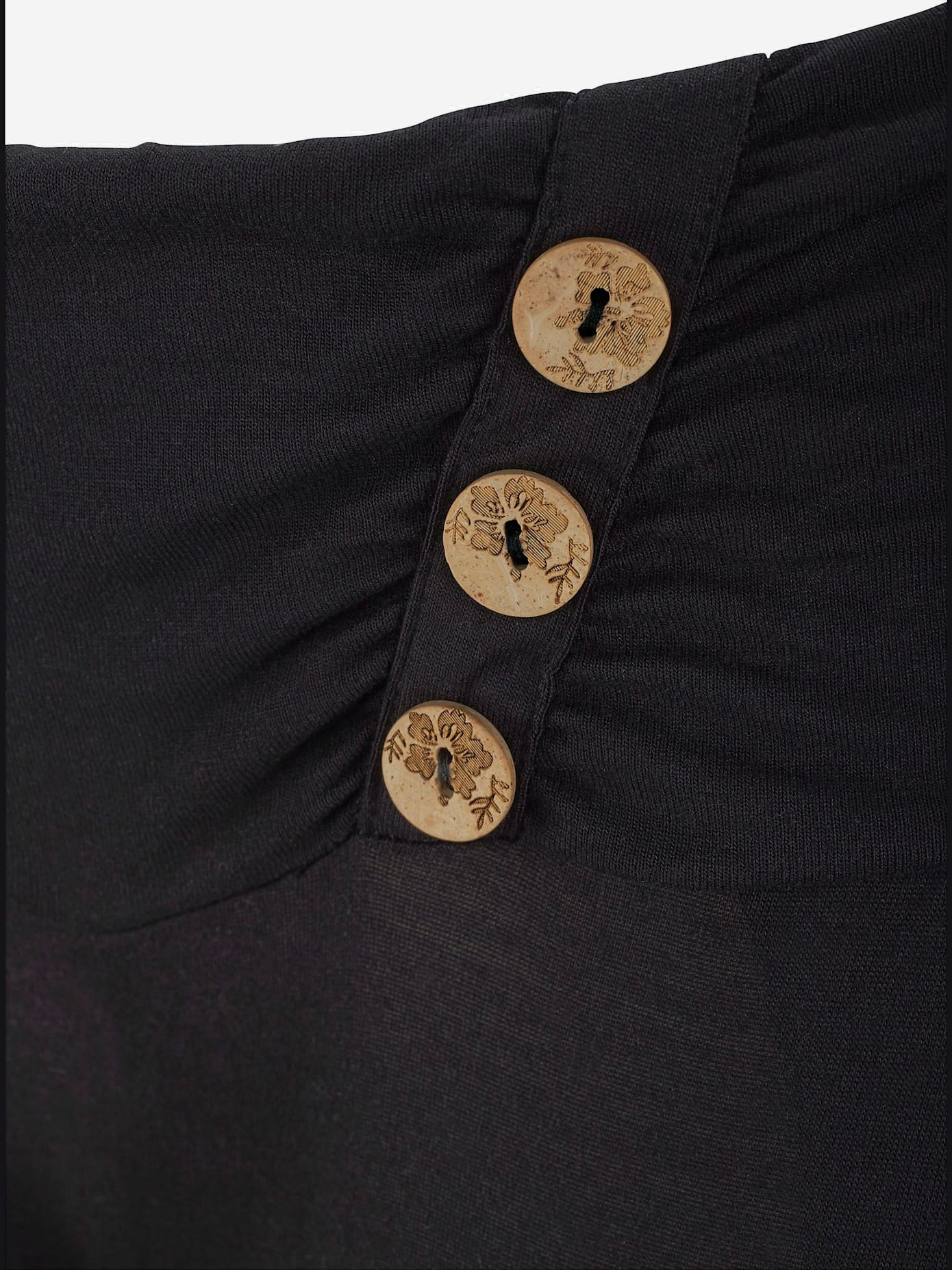 Pantalon de plage léger avec boutons décoratifs