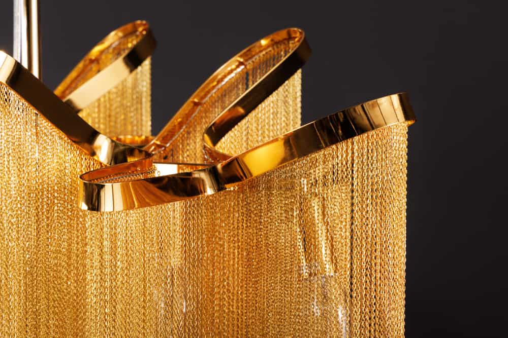 Extravagante Hängeleuchte ROYAL 120cm gold Hängelampe