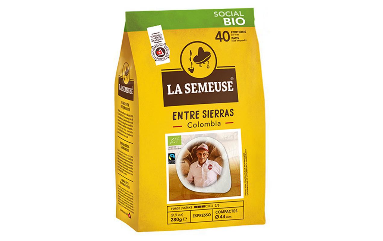 Kaffeepads Entre Sierras Colombia 40 StückGemahlener Arabica Röstkaffee in Pads