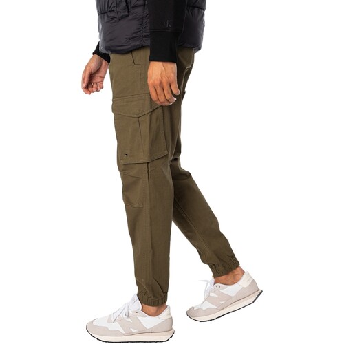 Jack & Jones - Pantalones Holgados Tipo Cargo Con Puños Kane Verde