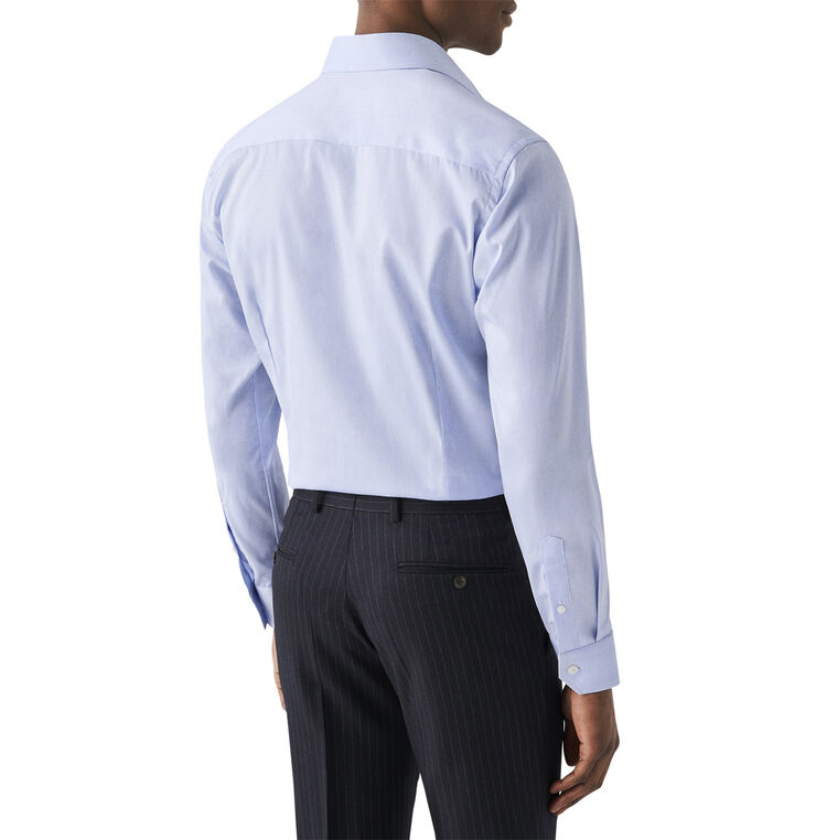 ETON Light Blue Signature Twill Shirt - Contemporary Fit Lyseblå