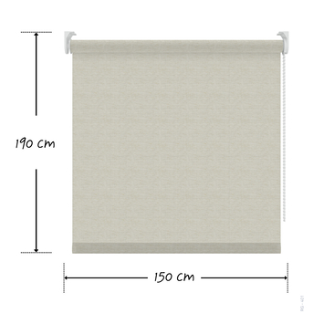 KARWEI rolgordijn lichtdoorlatend beige (kleurnr. 401) 150x190 cm (bxh)
