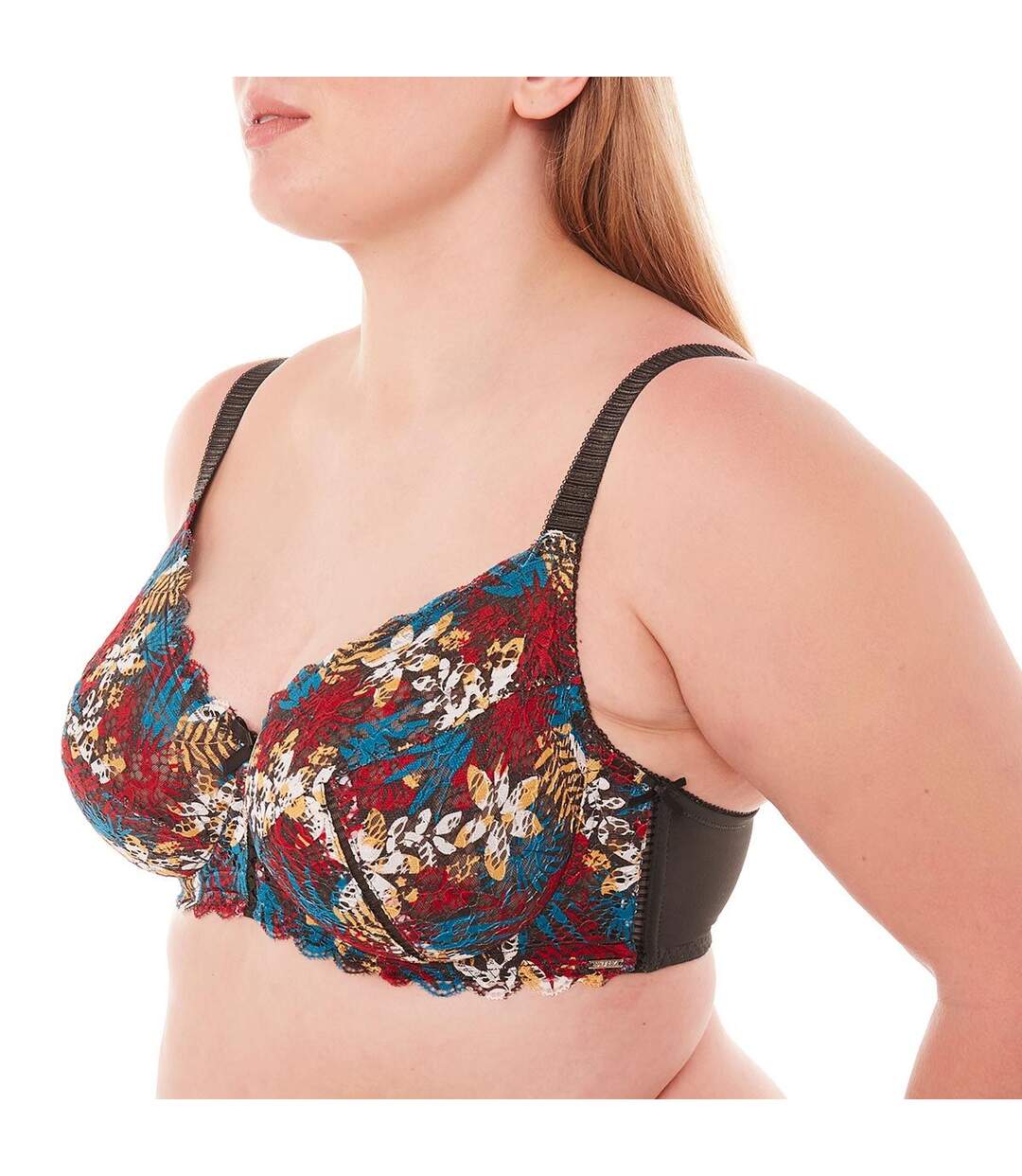 Soutien-gorge grand maintien kaki/multicolore Elena