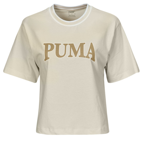 Puma - PUMA SQUAD GRAPHIC TEE - Beige