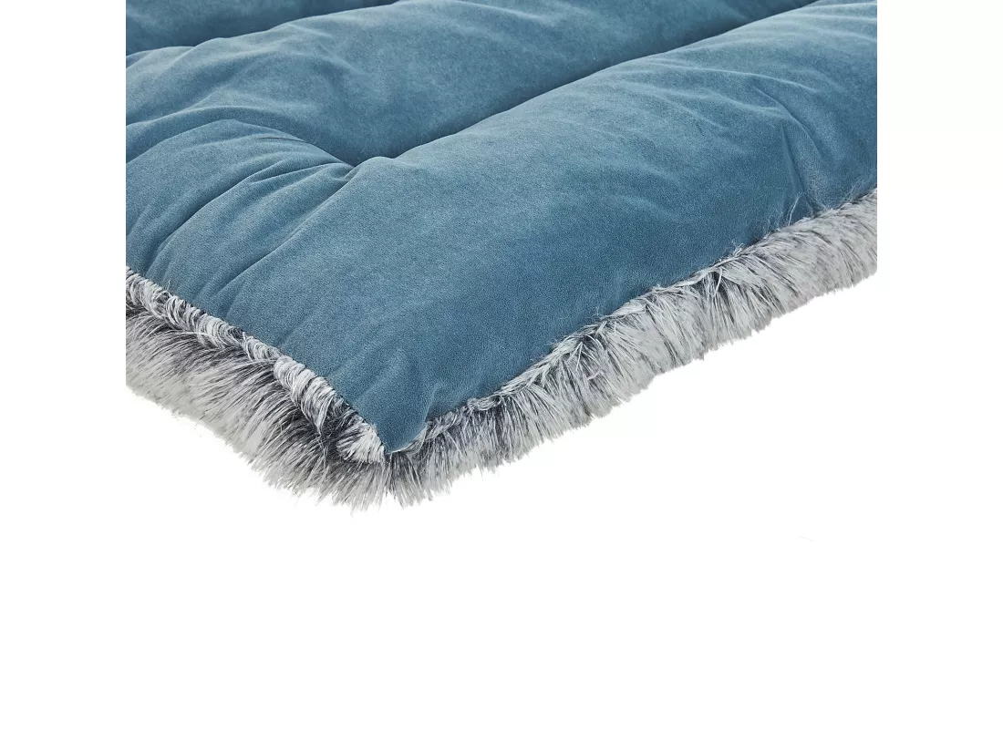 Lit pour animal ERGANI Velours Bleu