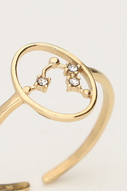 Zodiac minimalistische ring