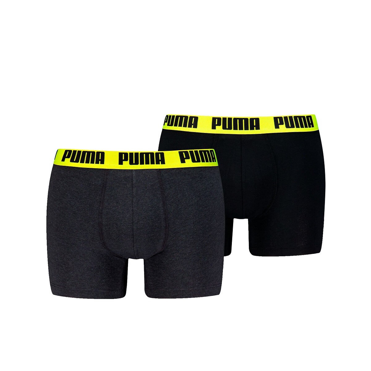 PUMA<br>Conjunto de 2 cuecas boxer lisas para uso diário