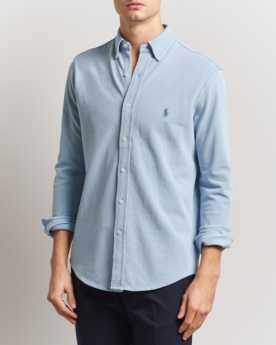 Polo Ralph Lauren Featherweight Mesh Shirt Light Indigo