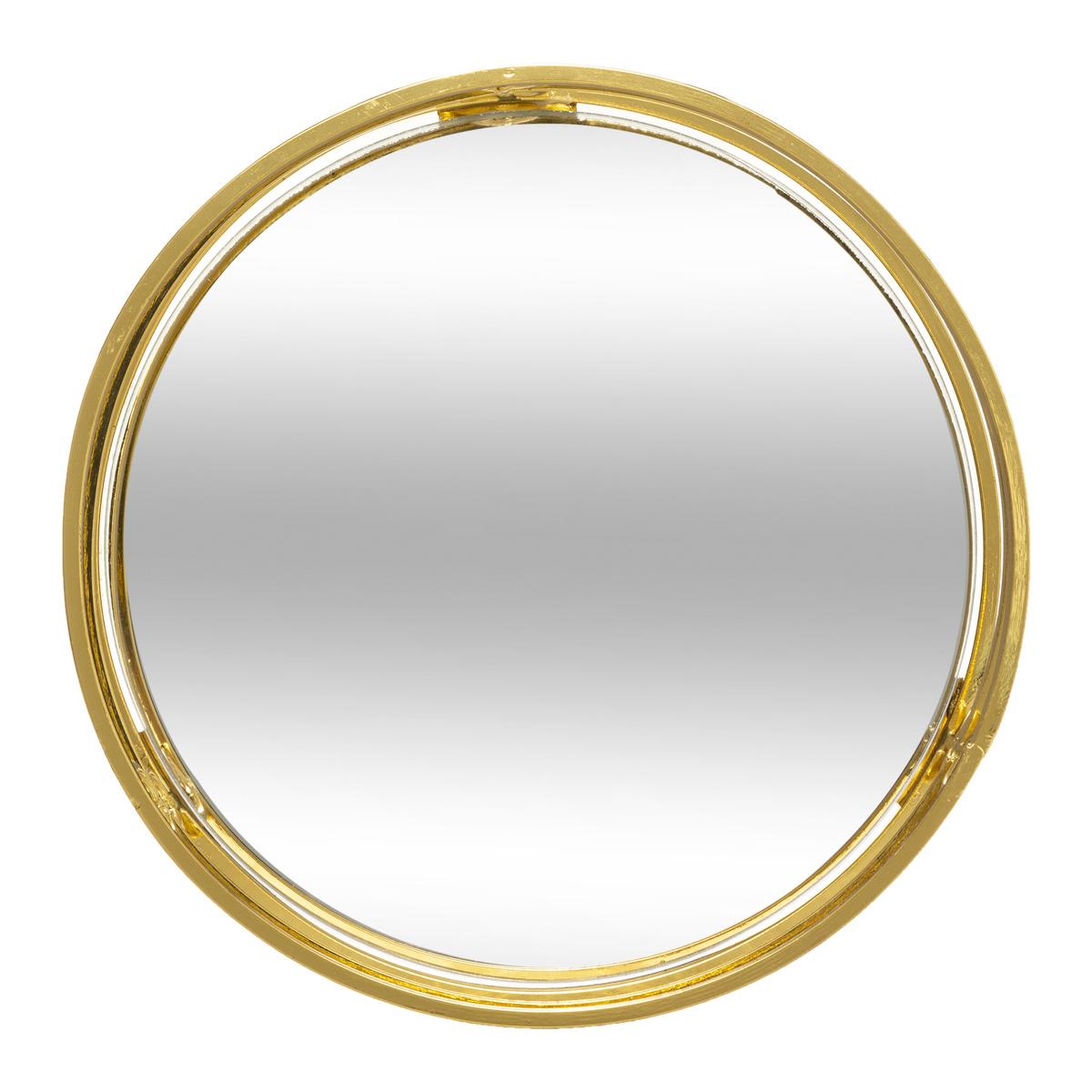 PLATEAU DORE MIROIR FEEL D.20X3.2CM