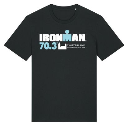 T-Shirt Manches Courtes Ironman 70.3 Rapperswil Noir Homme