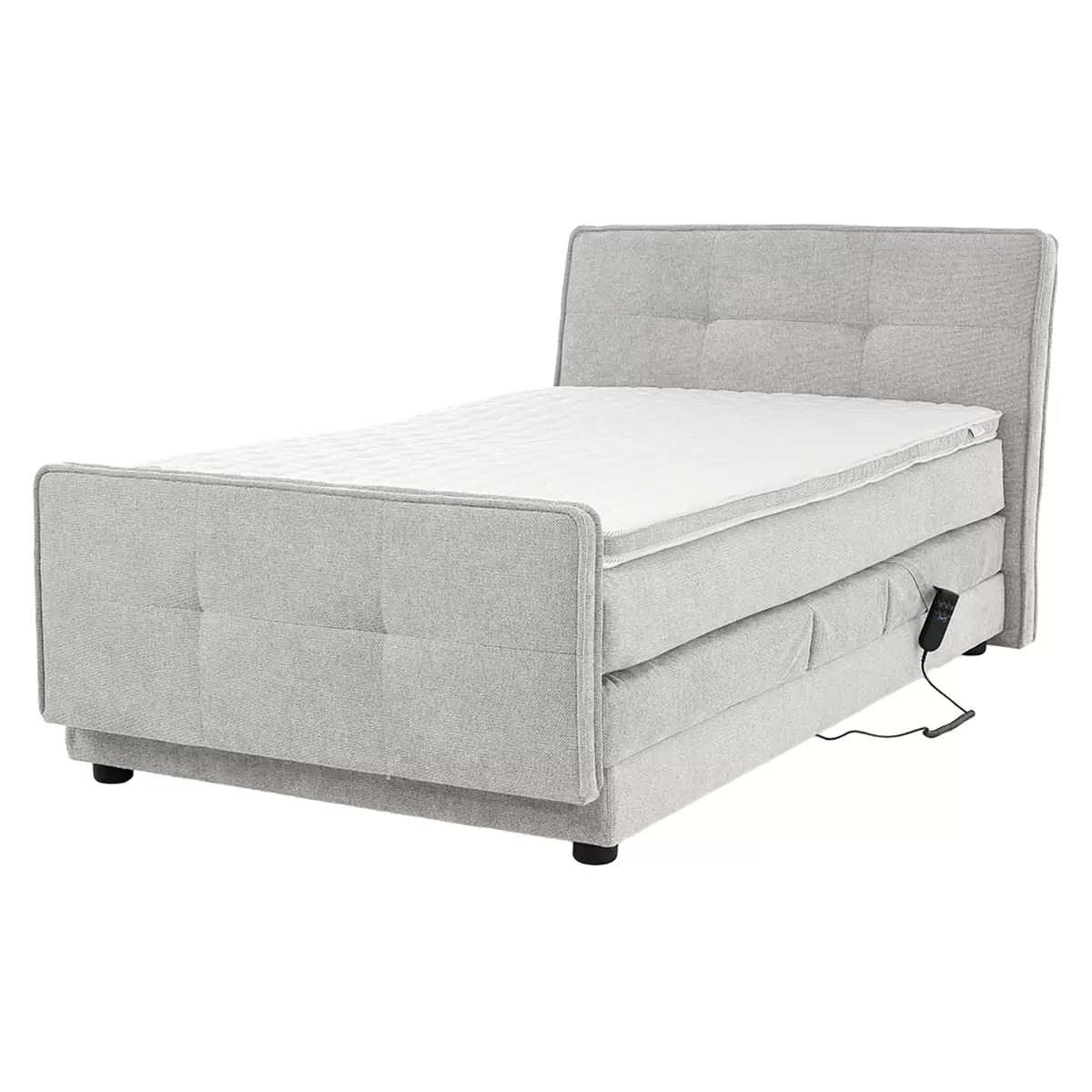 Boxspringbett Paulo 120x200 Hellgrau