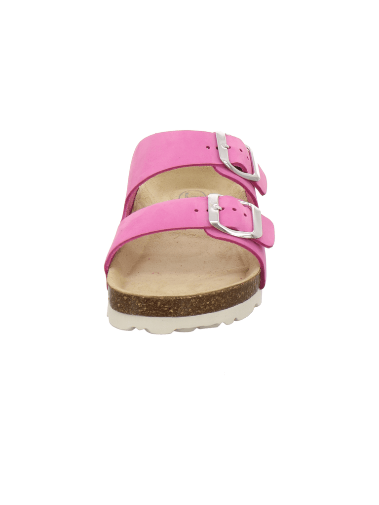 Mädchen Pantolette Zweischnaller fuchsia