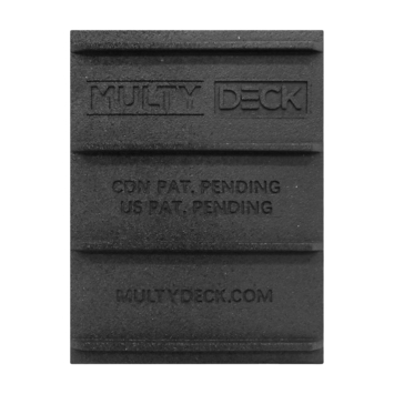 Multydeck rubberen vlonder fundering
