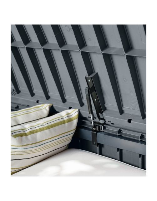 Keter Opbergbox Glenwood - Tuinmeubelen - 128x68x61 cm 390 l Antraciet