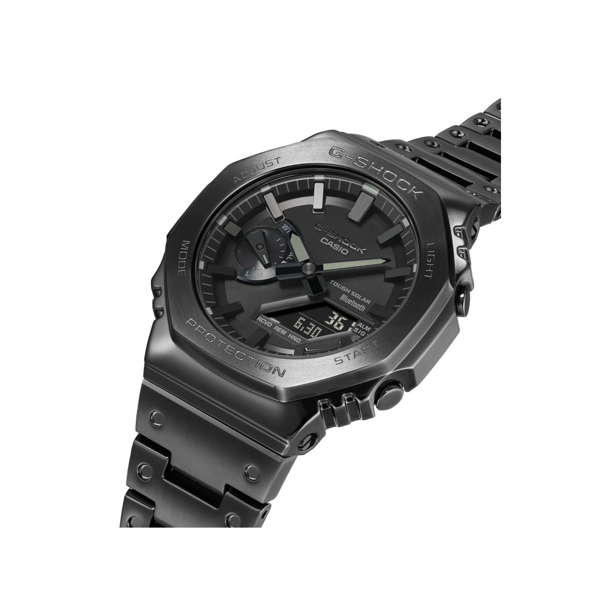 Montre G-SHOCK PREMIUM homme résine bracelet acier noir mat