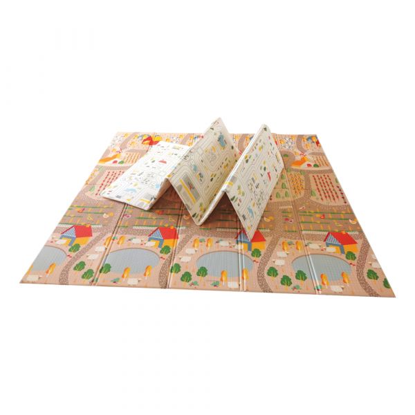 Asalvo Tapete de Brincar Dobrável 200 X 180 cm Farm-city