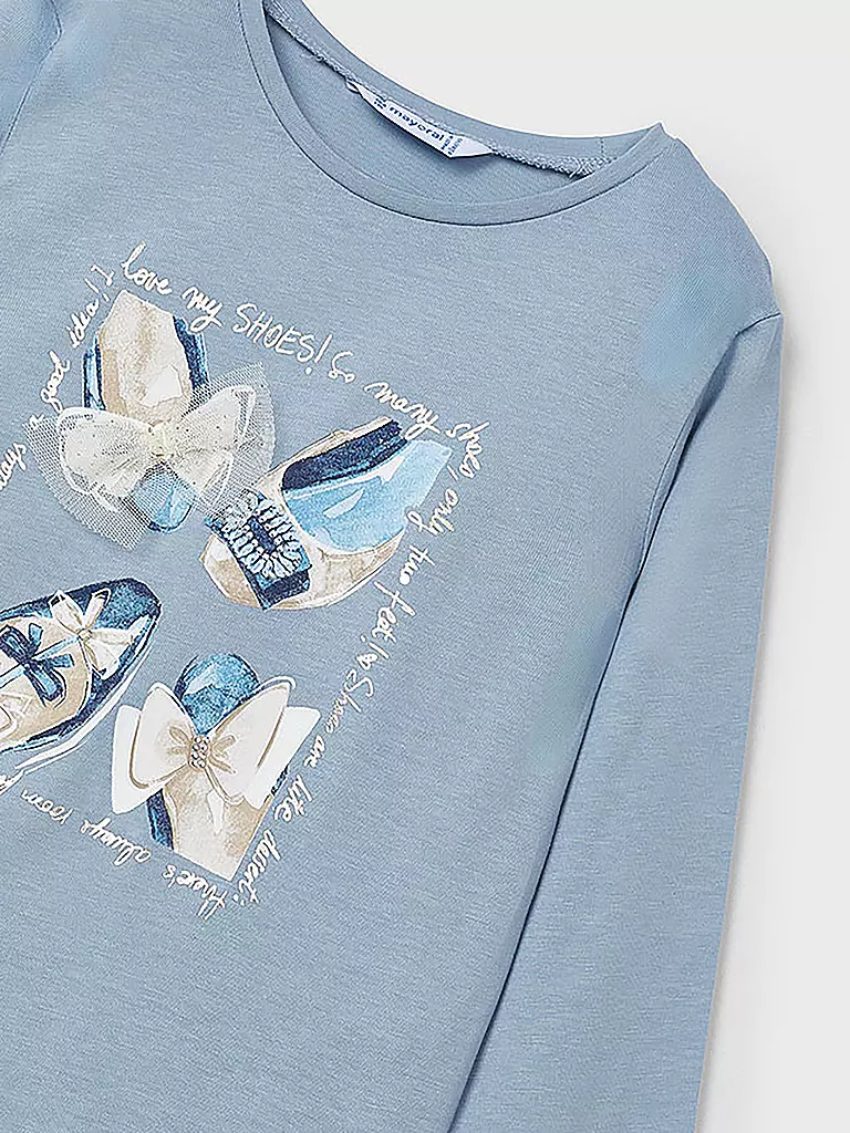 MAYORAL Mädchen Langarmshirt hellblau