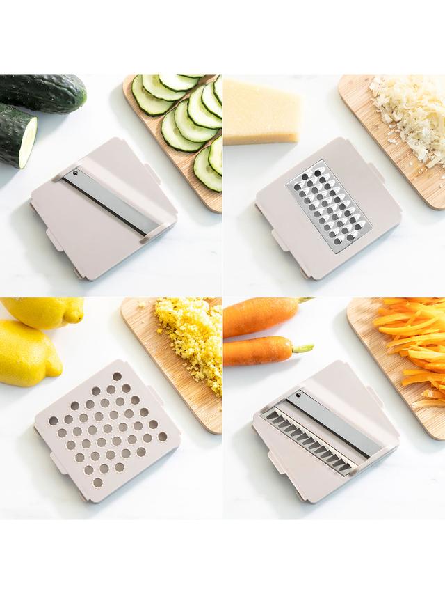 Gemüseschneider & Reibe, 7-in-1 – vielseitig, kompakt, scharf