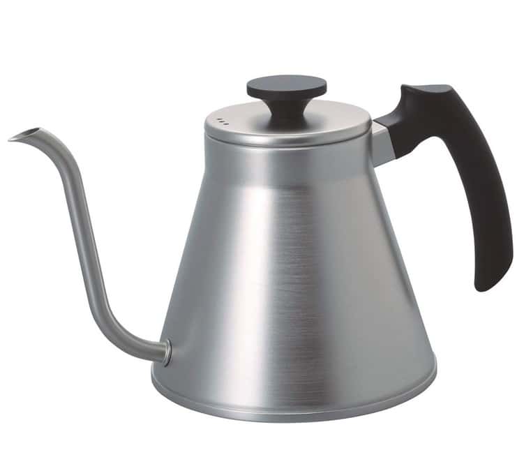 Bouilloire traditionnelle Hario V60 versante 800 ml Silver