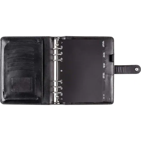 BRUNNEN Timer Leder A5 schwarz