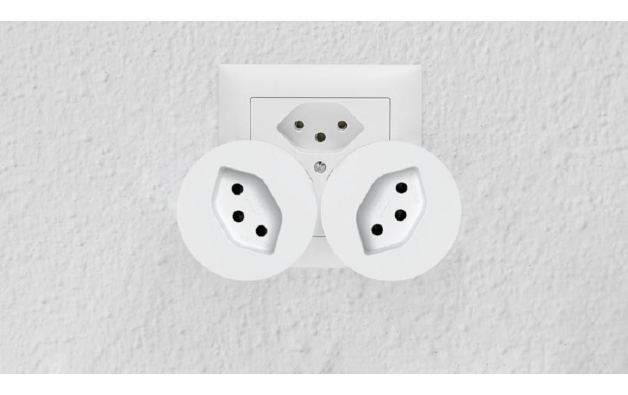 Matter-Zwischenstecker T12 / T13 - WeissZwischenstecker für Haushaltsgeräte
