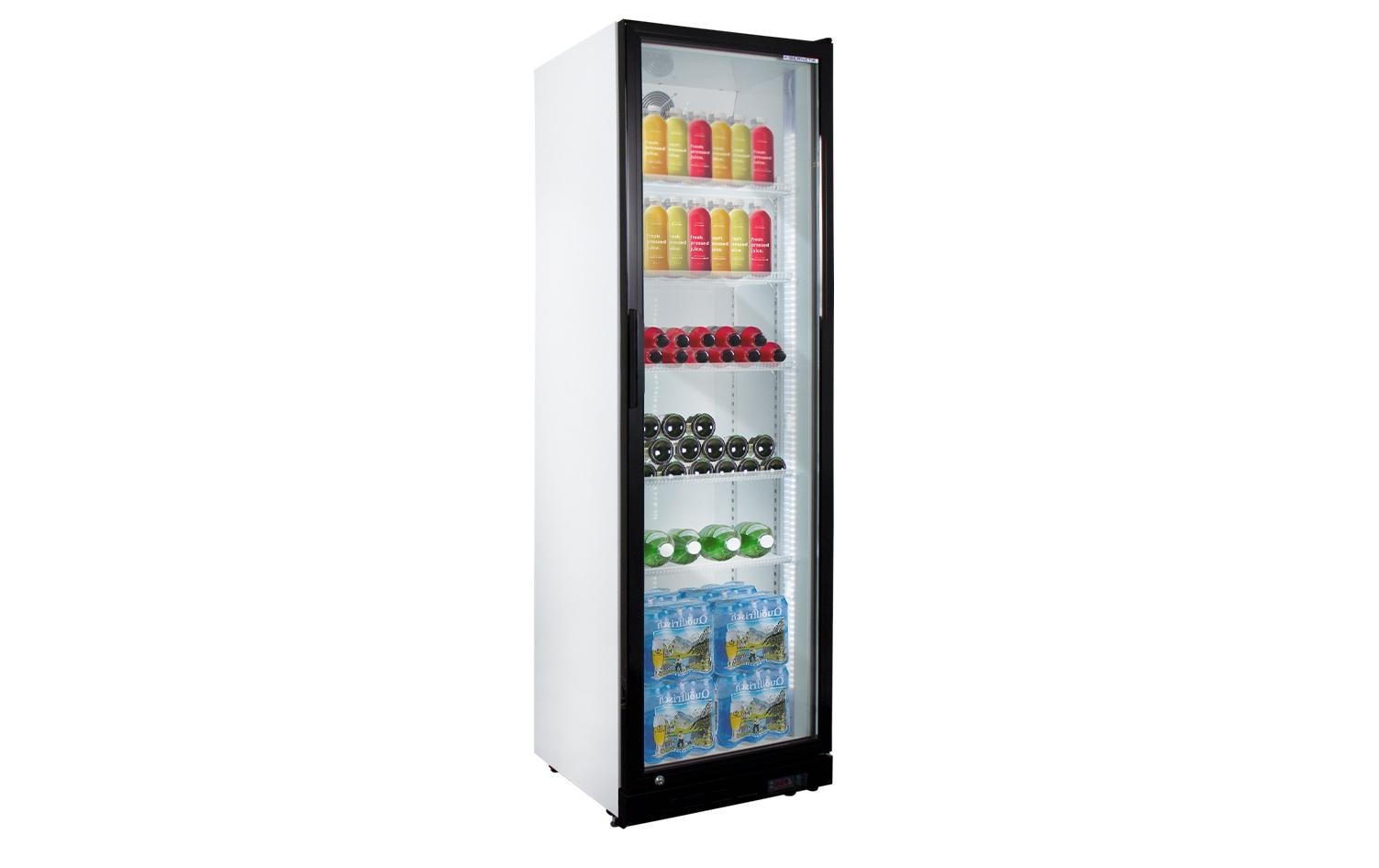 Gewerbekühlschrank Gastro Rechts<br>Kühlschrank, Freistehend, Schwarz/Weiss