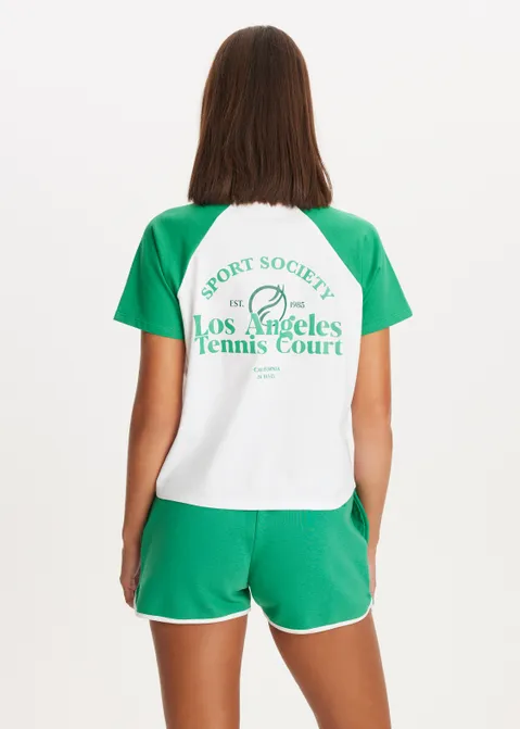 Retro t-shirt groen (GRN)
