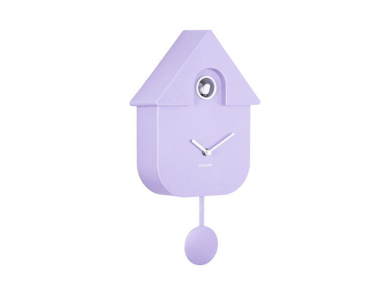 Wall Clock Modern Cuckoo KA5768TB Turquoise blue