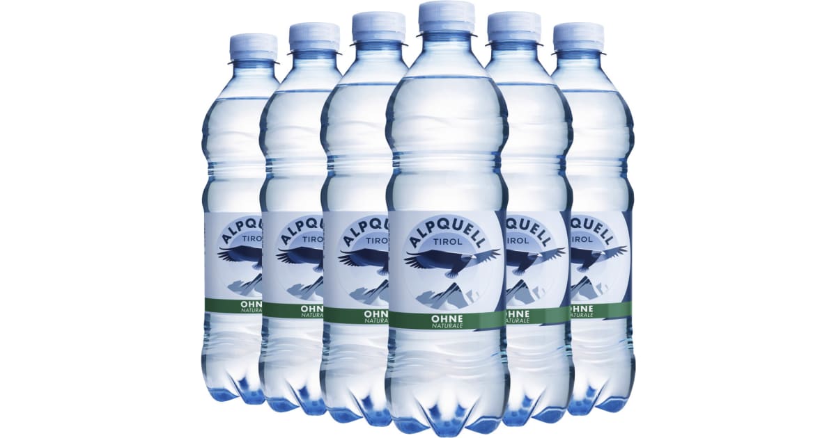 ALPQUELL Mineralwasser ohne Kohlensäure Tray 6x 0,5 Liter (Einweg)