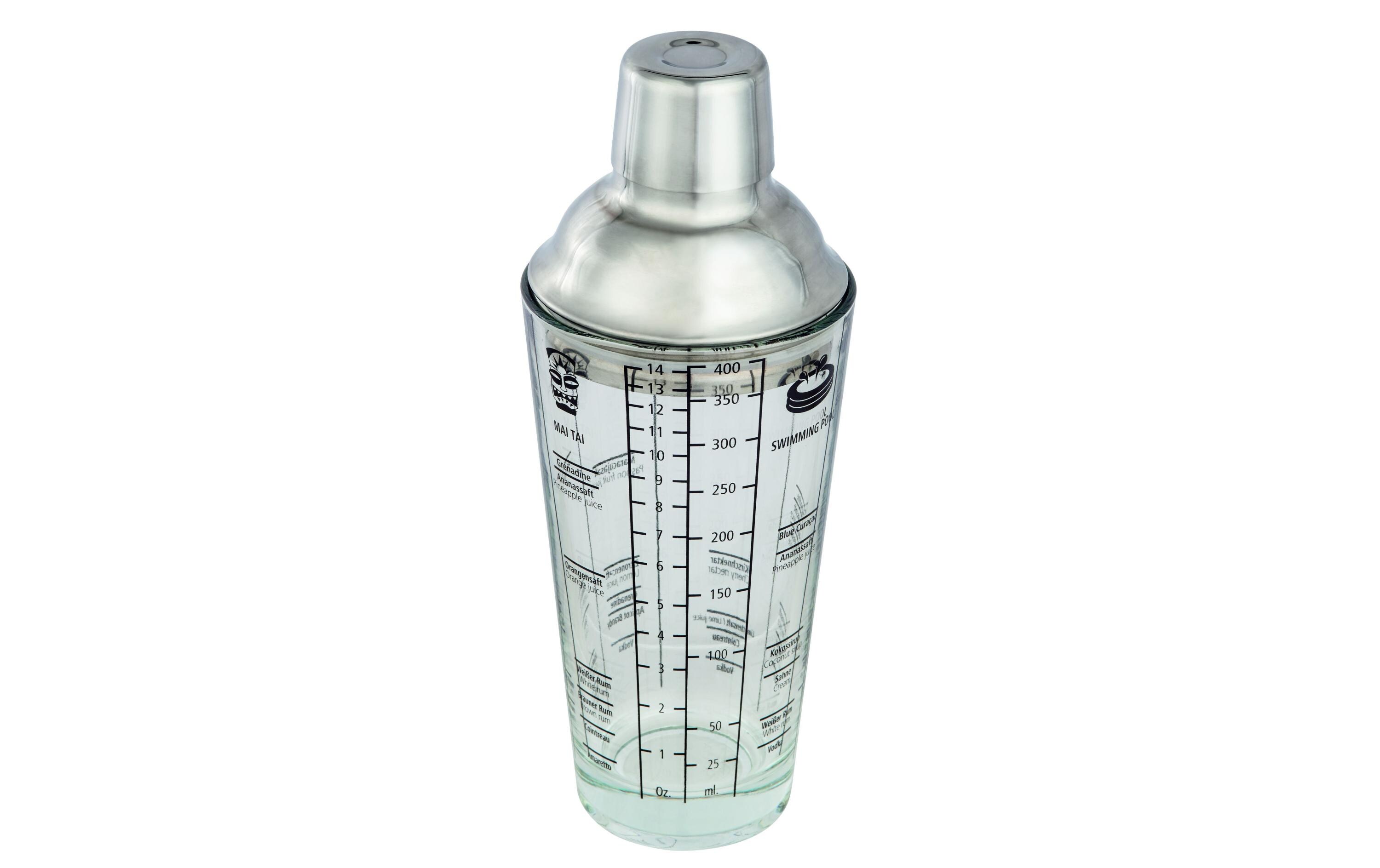 Drink Mixer Cocktail-Shaker 0.4 l, TransparentCocktail-Shaker