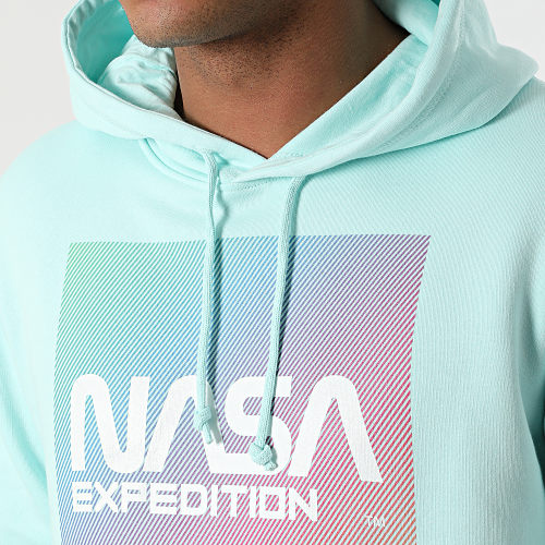Sweat Capuche Gradient Block Vert Menthe
