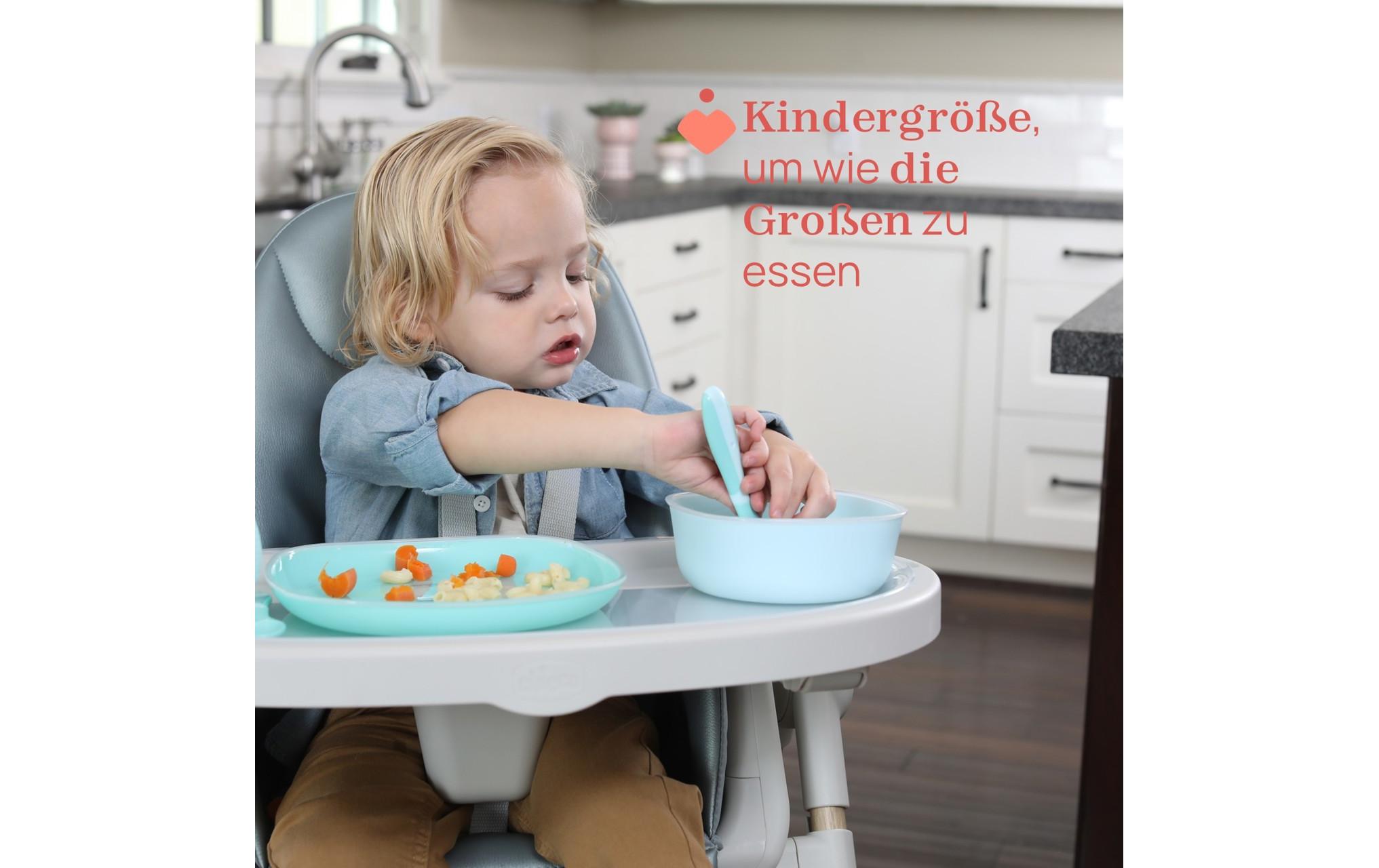 Kinderbesteckset Blau, 18m+Erstes Edestahlbesteck-Set
