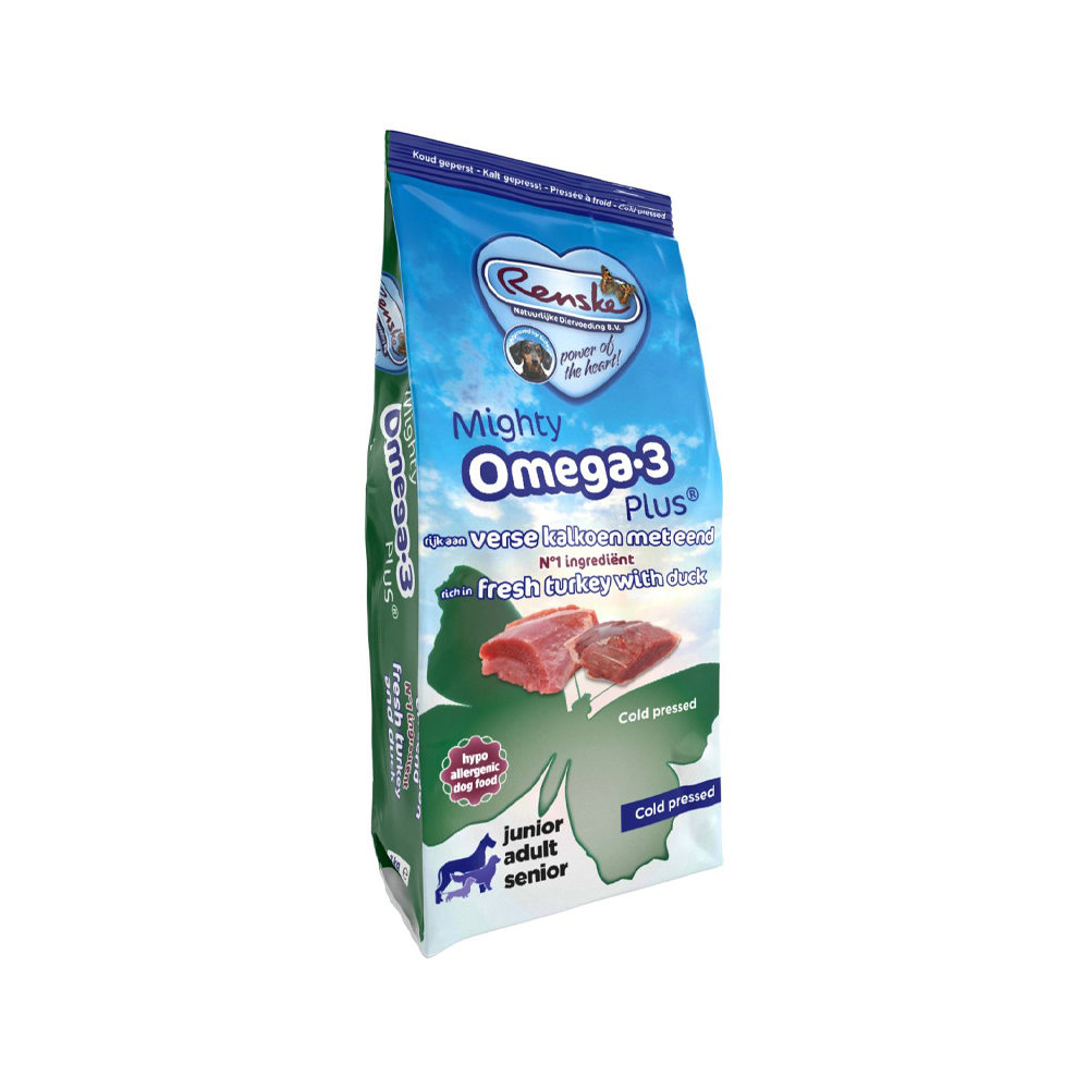 Renske Mighty Omega 3 Plus Cold Pressed - Verse Kalkoen met Eend