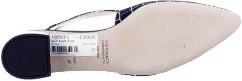 32024 brunate zwart - maat 44 slingback zwart - maat 44 Calandschoen