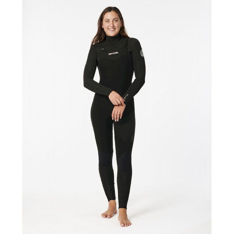 Women Dawn Patrol 4/3 mm Chest Zip Wetsuit - Combinaison de surf femme