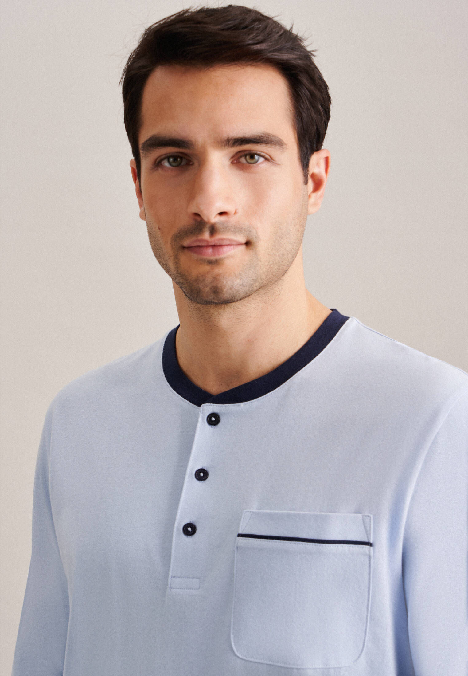 Seidensticker| Herren Pyjama Schwarze Rose
