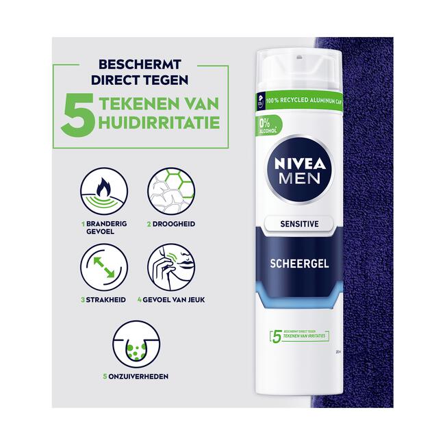 NIVEA MEN Sensitive Scheergel 200 ML