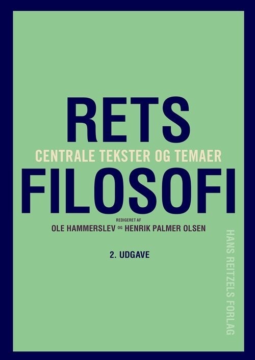 Retsfilosofi - Jørgen Dalberg-Larsen - Bog