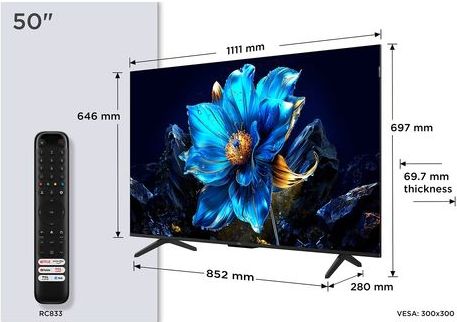 TCL - QLED 50P79K - TV - Zwart - QLED