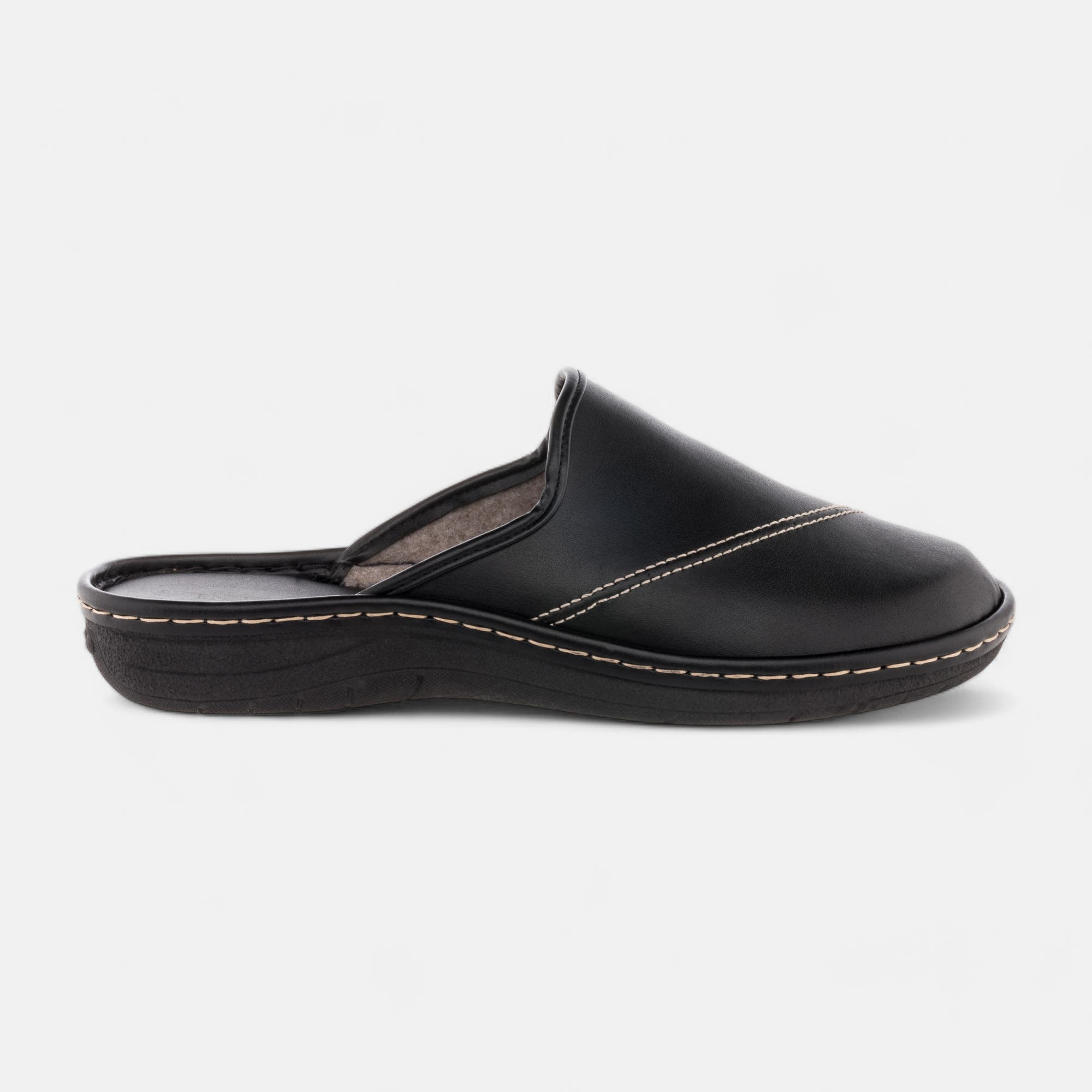 Pantoufles mules Homme noir