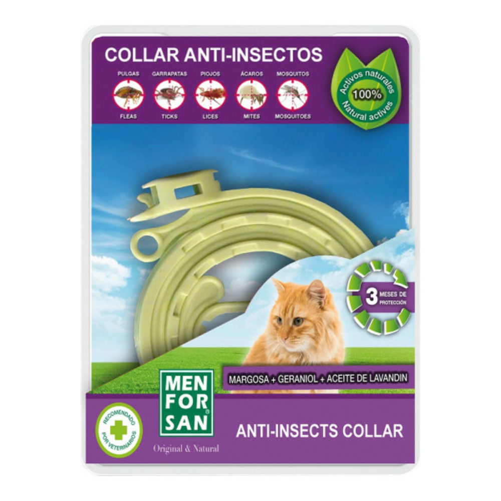Collier men for san répulsif d'insectes chat (30 cm)
