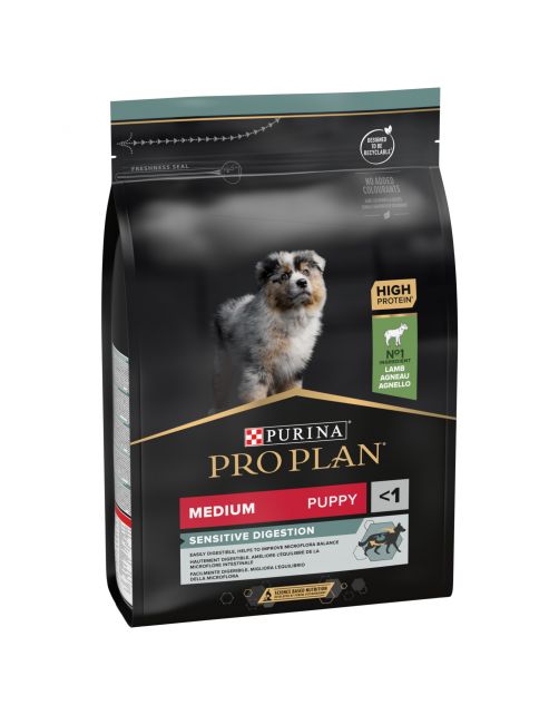 Pro Plan Dog Puppy Medium Breed Sensitive Digestion Lam - Hondenvoer